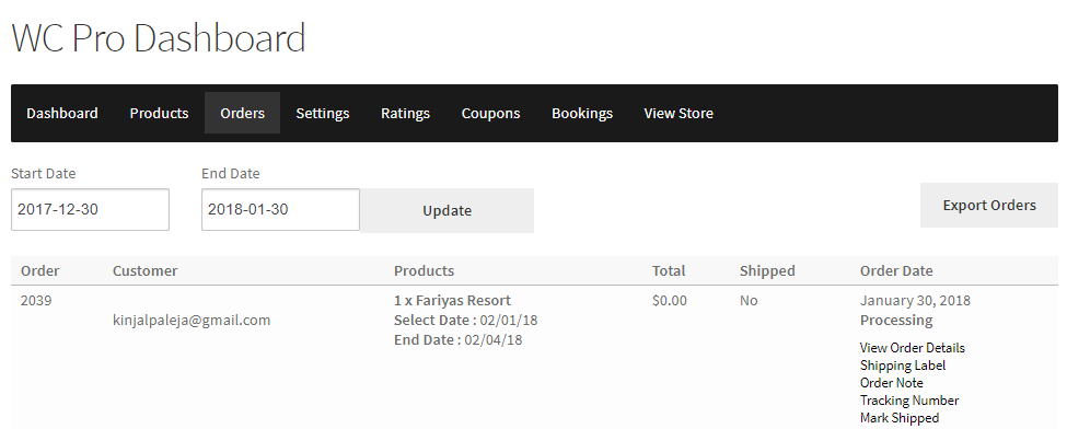 Integration of WC Vendors Pro plugin with Booking & Appointment Plugin for WooCommerce - Tyche Softwares