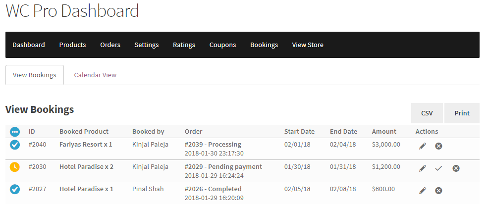 Integration of WC Vendors Pro plugin with Booking & Appointment Plugin for WooCommerce - Tyche Softwares