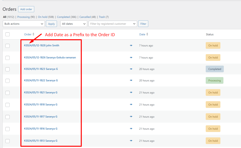 How to Add WooCommerce Order Numbers with Date Prefix? - Tyche Softwares