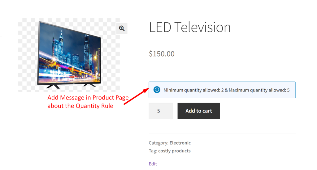 How To Show a Message when the Minimum and Maximum Quantity Rules Applied in WooCommerce? - Tyche Softwares