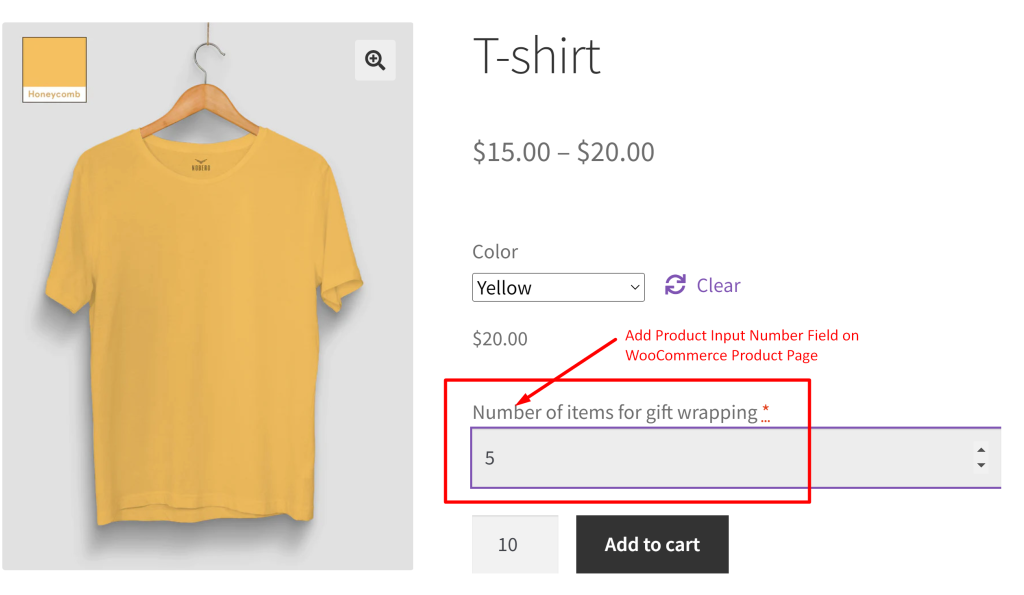 How to Customize the WooCommerce Product Page with a Product Input Number Field? - Tyche Softwares