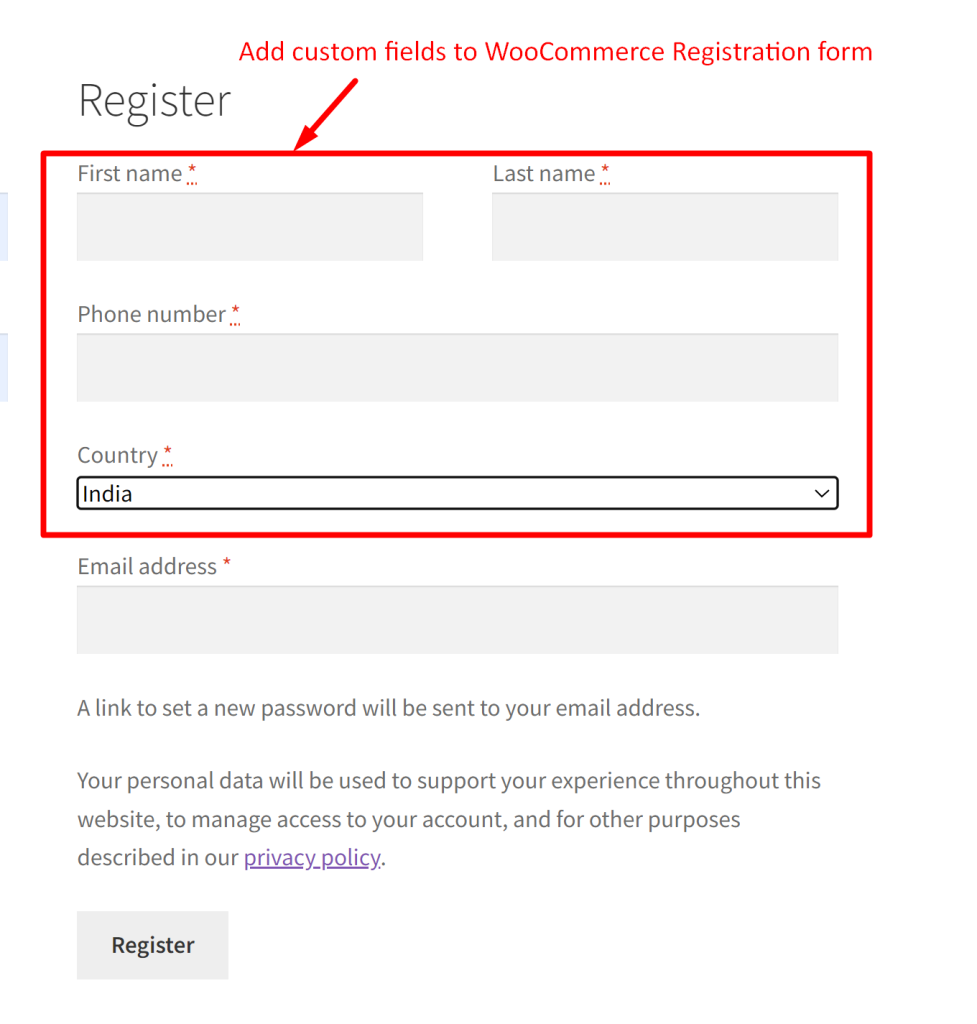 How to Add Custom Fields to WooCommerce Registration Form? - Tyche Softwares