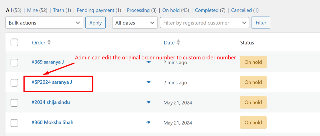 How to Allow Admin to Edit Order Numbers in WooCommerce? - Tyche Softwares