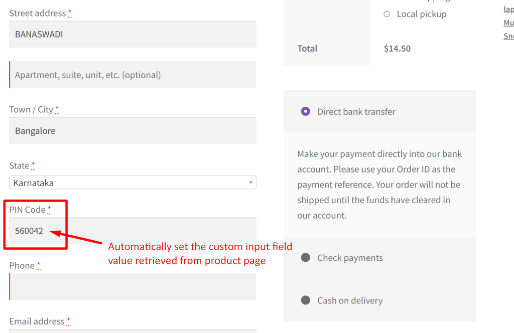 How to Automatically Set WooCommerce Billing Postcode from a Custom Input Field? - Tyche Softwares