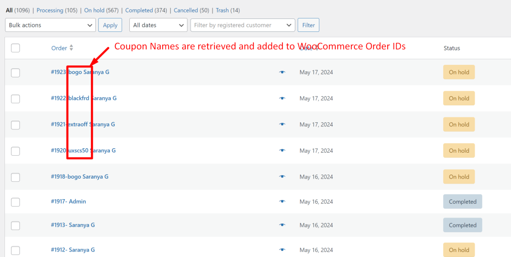 How to Add Coupons Used by Customers to WooCommerce Order Ids? - Tyche Softwares