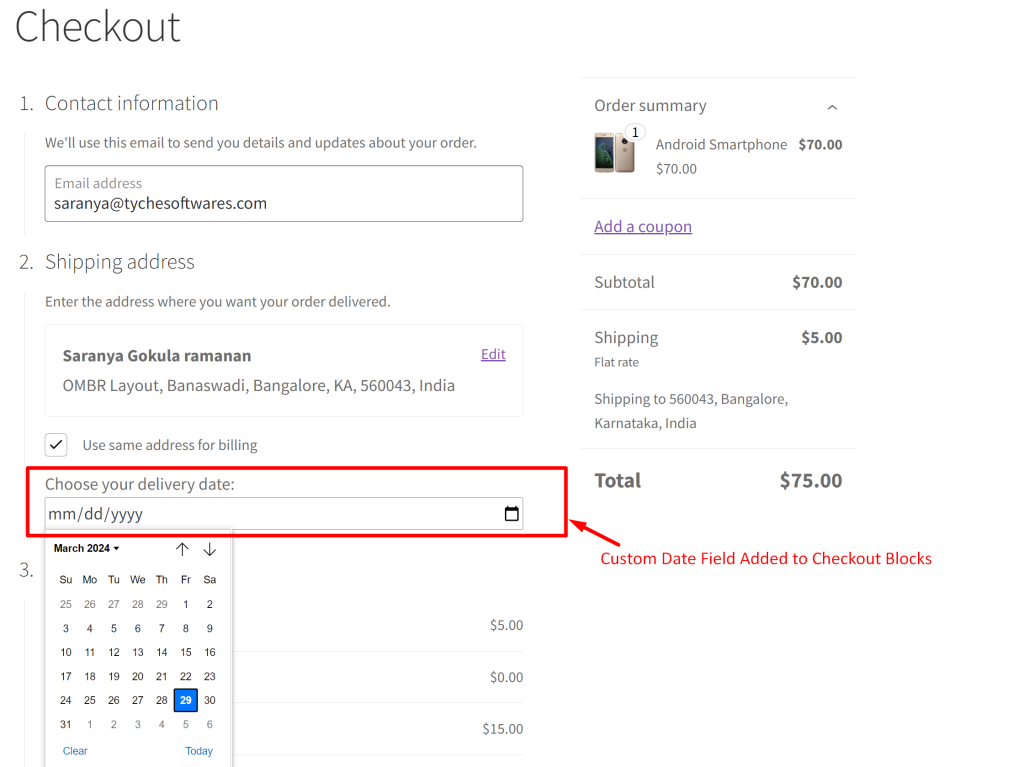 Adding Delivery Date Field in WooCommerce Checkout Blocks