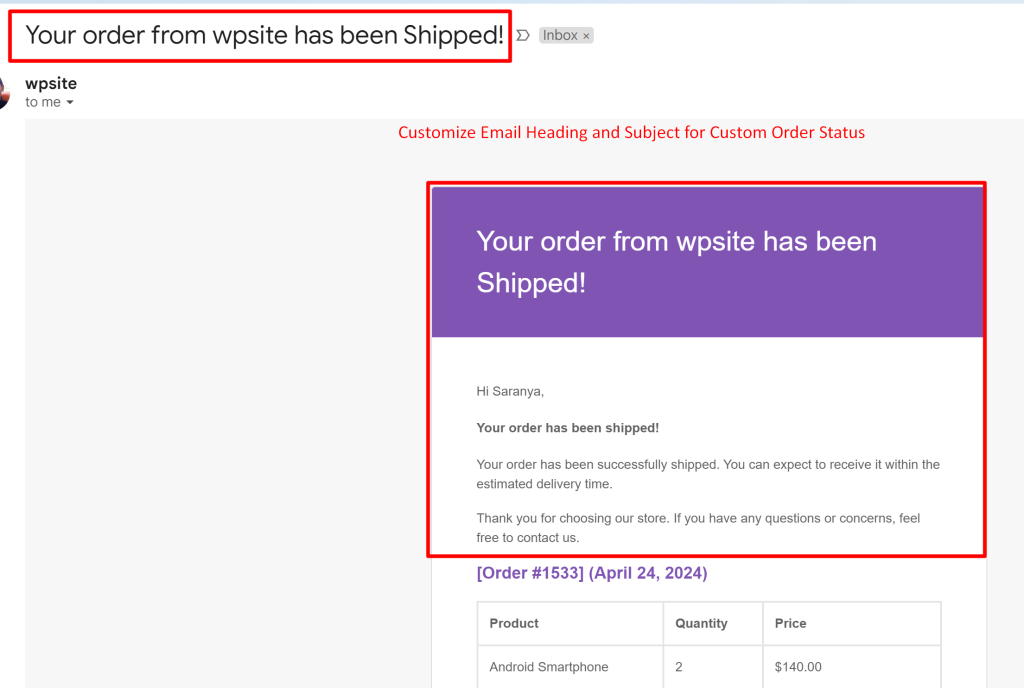 How to Send Customized Email for Custom Order Statuses in WooCommerce? - Tyche Softwares