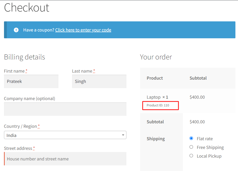 How to Get the Product ID on the Shop, Product, and Checkout Page in WooCommerce? - Tyche Softwares