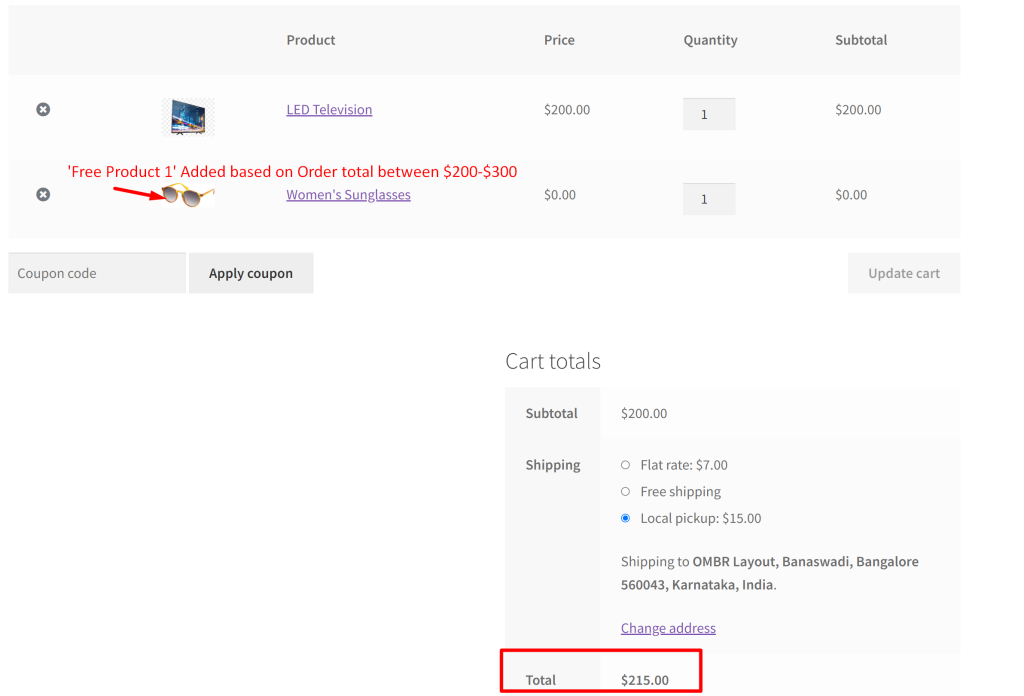 How to Add BOGO (Buy One Get One) Gifts Based on Order Total Range in WooCommerce? - Tyche Softwares