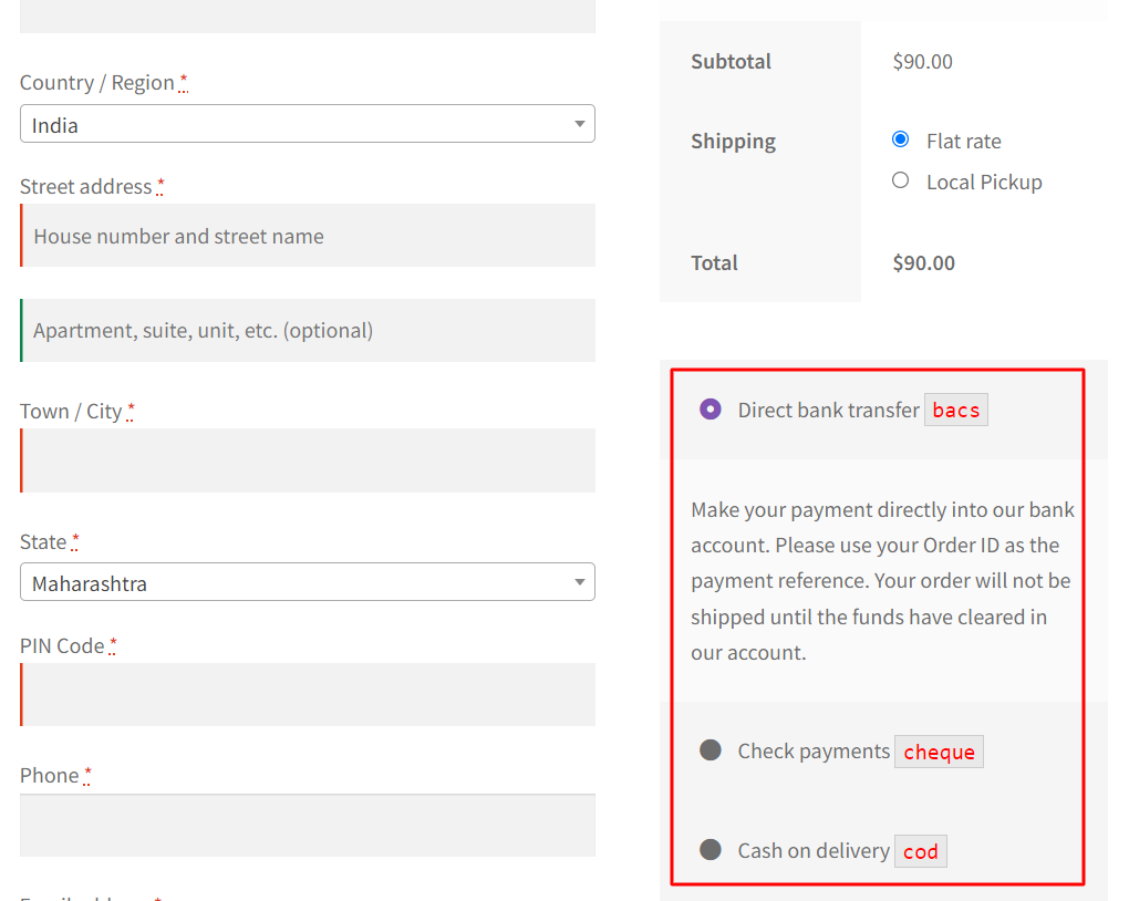 How to get the ID of a Payment Method in WooCommerce? - Tyche Softwares