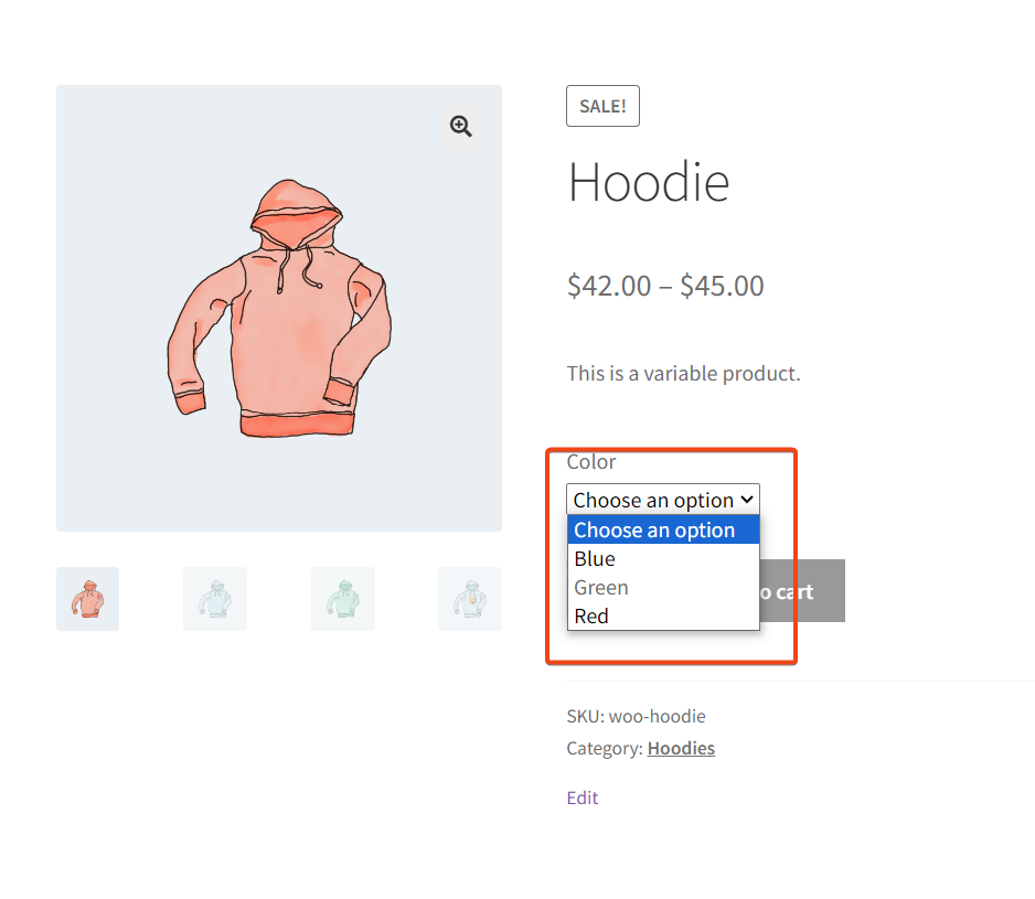 How to Gray-Out Out of Stock Variation Products in WooCommerce? - Tyche Softwares