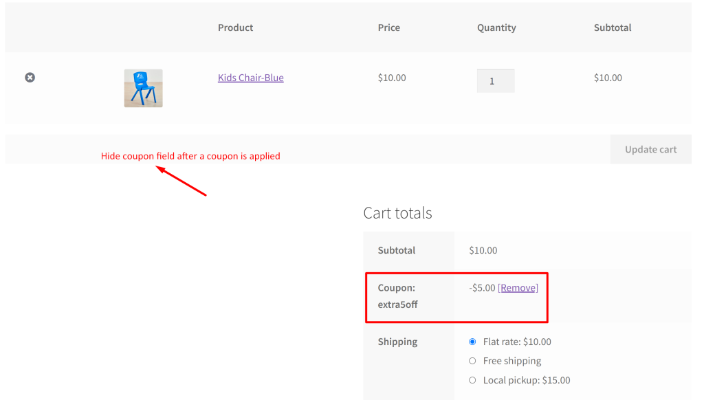 How to Hide Coupon Field After a Coupon is Applied in WooCommerce? - Tyche Softwares