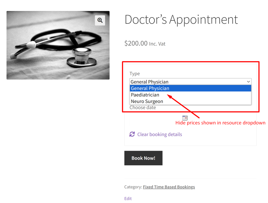 How to Hide Resource Price from Resource Dropdown in WooCommerce Booking and Appointment plugin? - Tyche Softwares