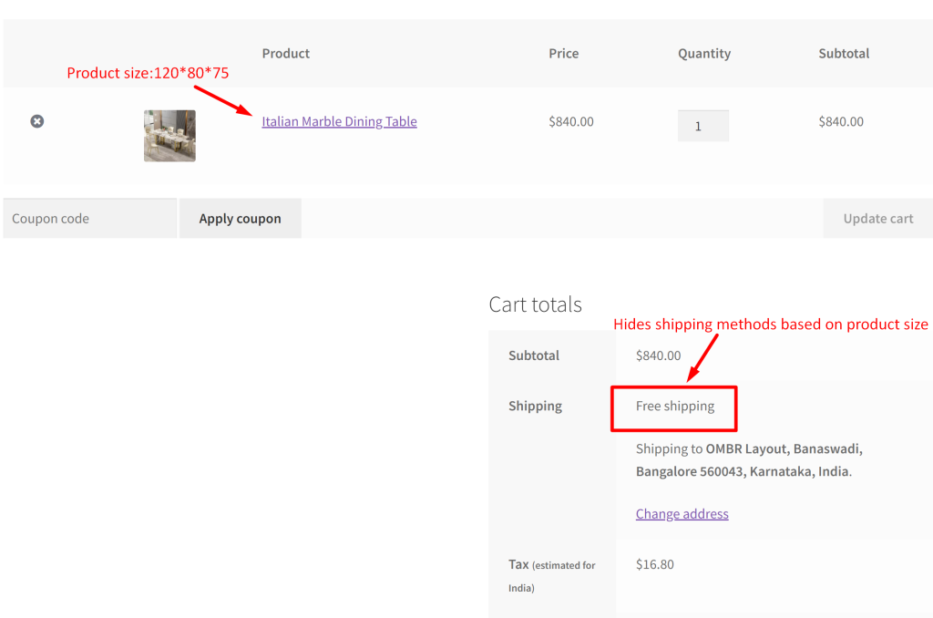 How to Enable or Disable Shipping Based on Product Dimensions in WooCommerce? - Tyche Softwares