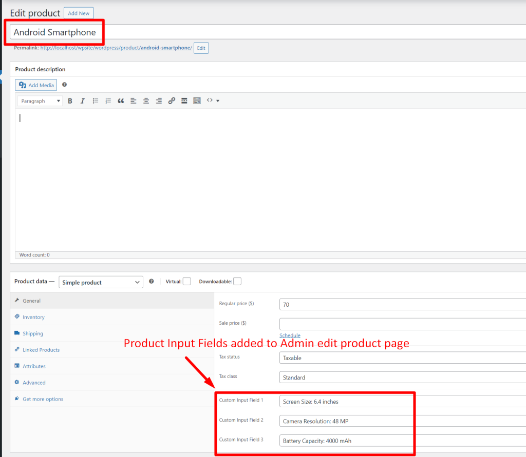 How to Add Product Input Field to Admin Interface of WooCommerce Product Page? - Tyche Softwares