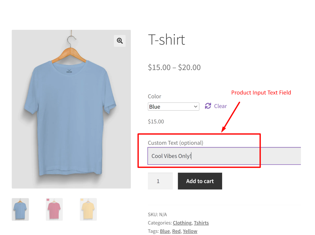 How to Customize the WooCommerce Product Page with a Product Input Text Field? - Tyche Softwares