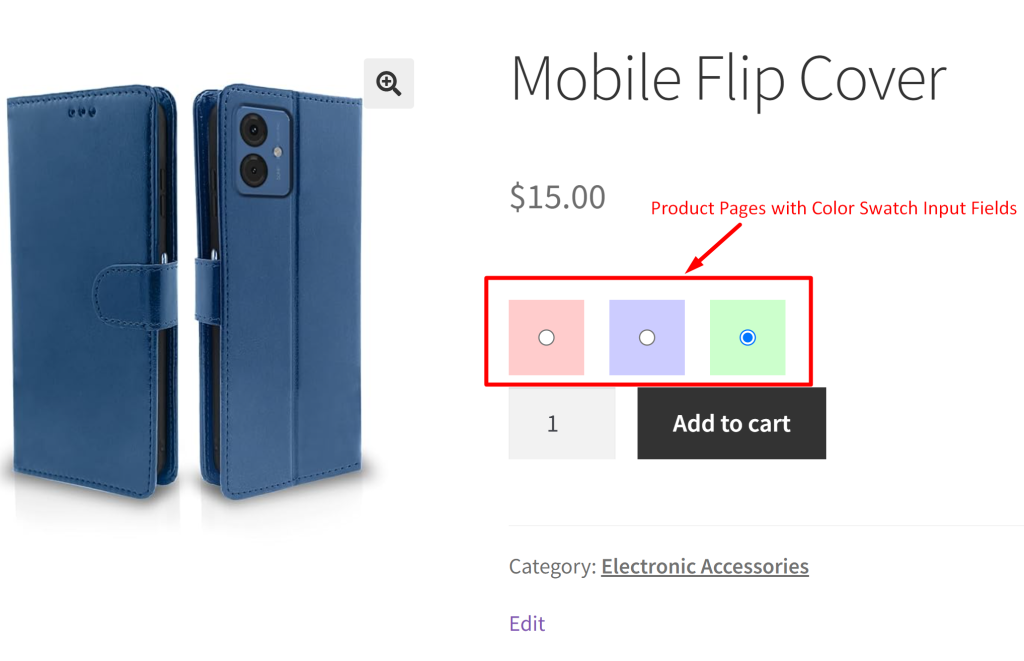 How to Add Color Swatches as Product Input Fields to WooCommerce Product Page? - Tyche Softwares