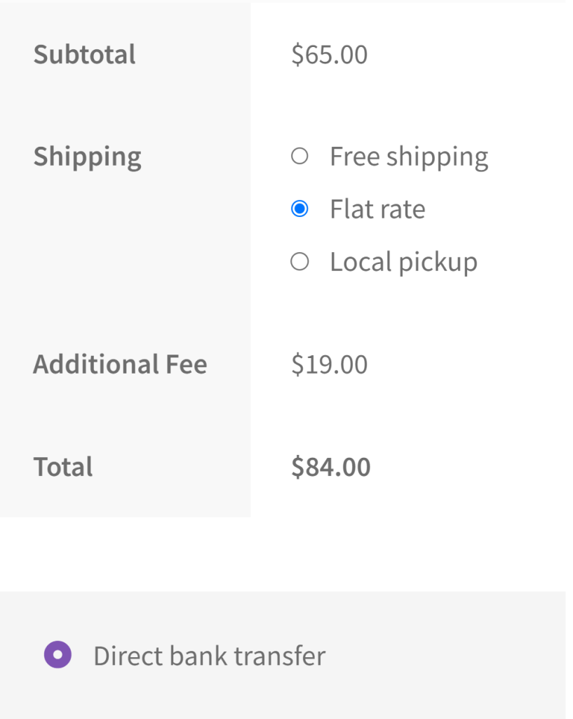 How to Add WooCommerce Checkout Fees Based on Shipping Method & Payment Method? (including in WooCommerce Checkout blocks) - Tyche Softwares