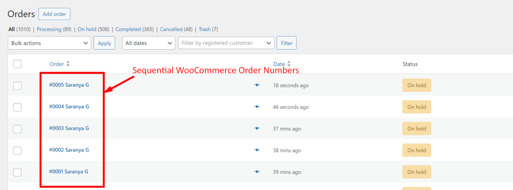 How to Add Sequential Custom Order Numbers in WooCommerce? - Tyche Softwares