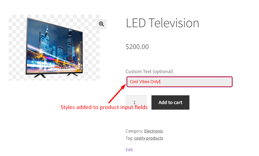 How to Apply Custom CSS to Style Custom Product Input Fields in WooCommerce? - Tyche Softwares