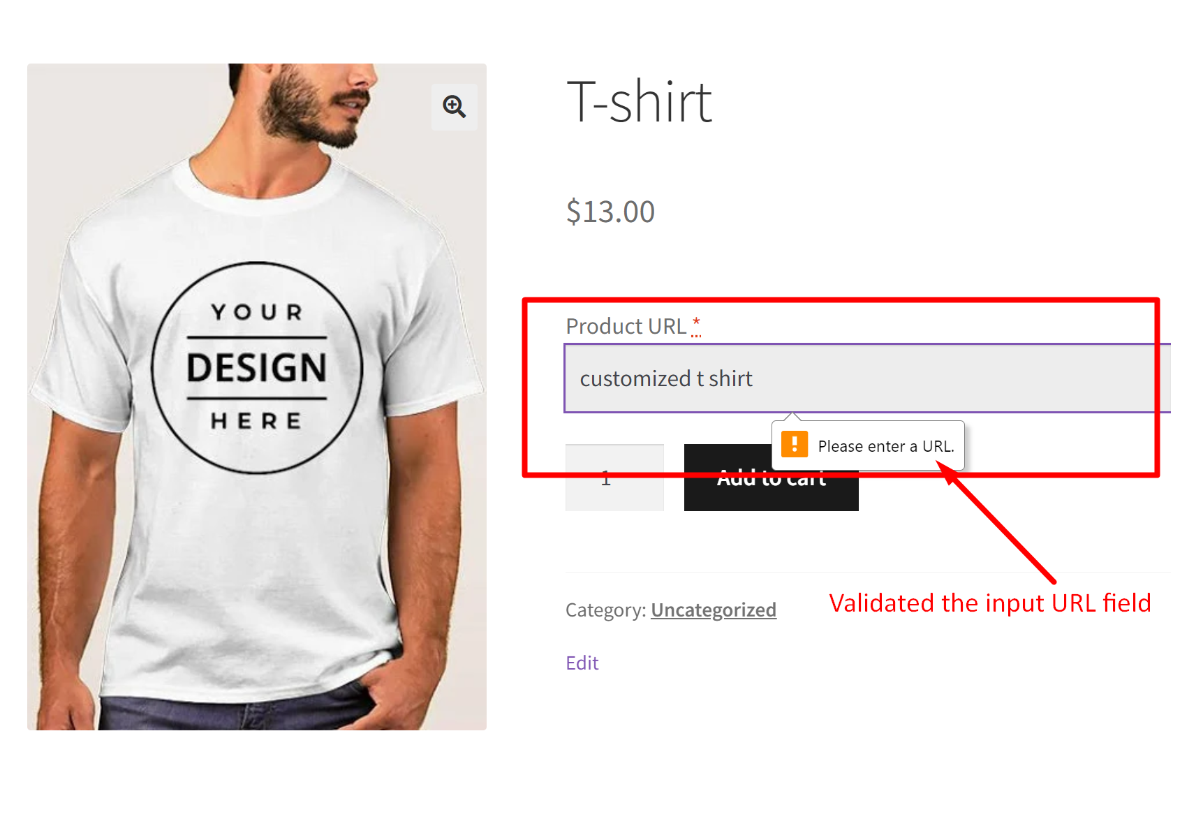 How to Add URL Field with Validation as Input Field on WooCommerce ...