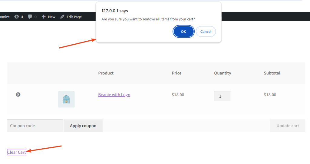 How to Clear a WooCommerce Cart? - Tyche Softwares