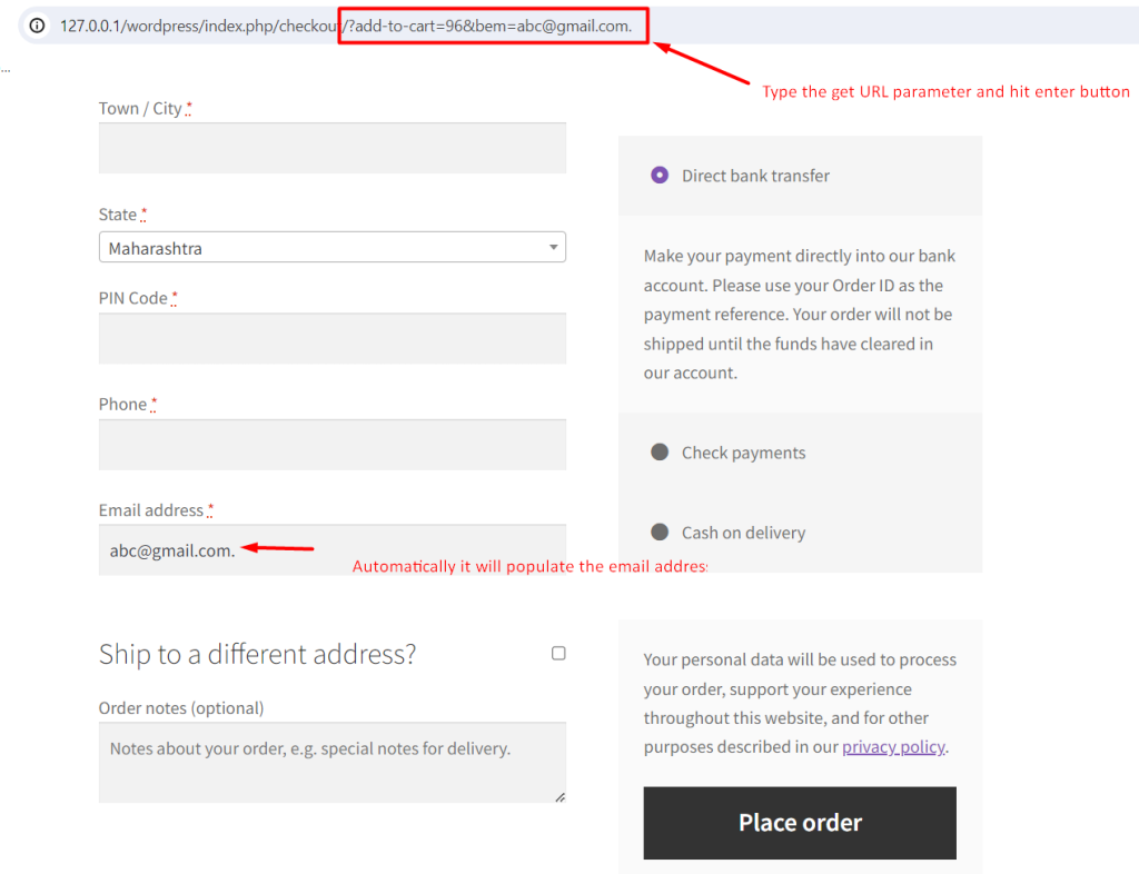 How to Capture Email address from URL in WooCommerce? - Tyche Softwares