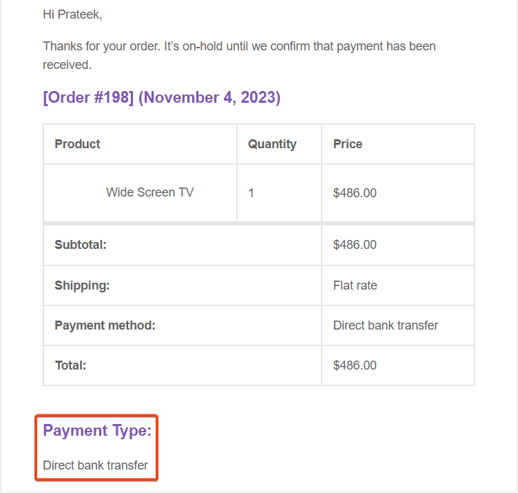 How to Display Payment Methods in WooCommerce Payment Received Emails: Enhance Customer Experience - Tyche Softwares