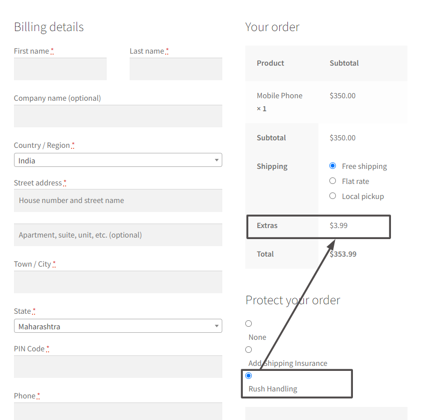 How to Add Checkout Fees Based on Custom Radio Button in WooCommerce? - Tyche Softwares