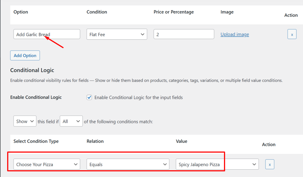 How to Apply WooCommerce Conditional Logic Using the Product Input Field Plugin? - Tyche Softwares