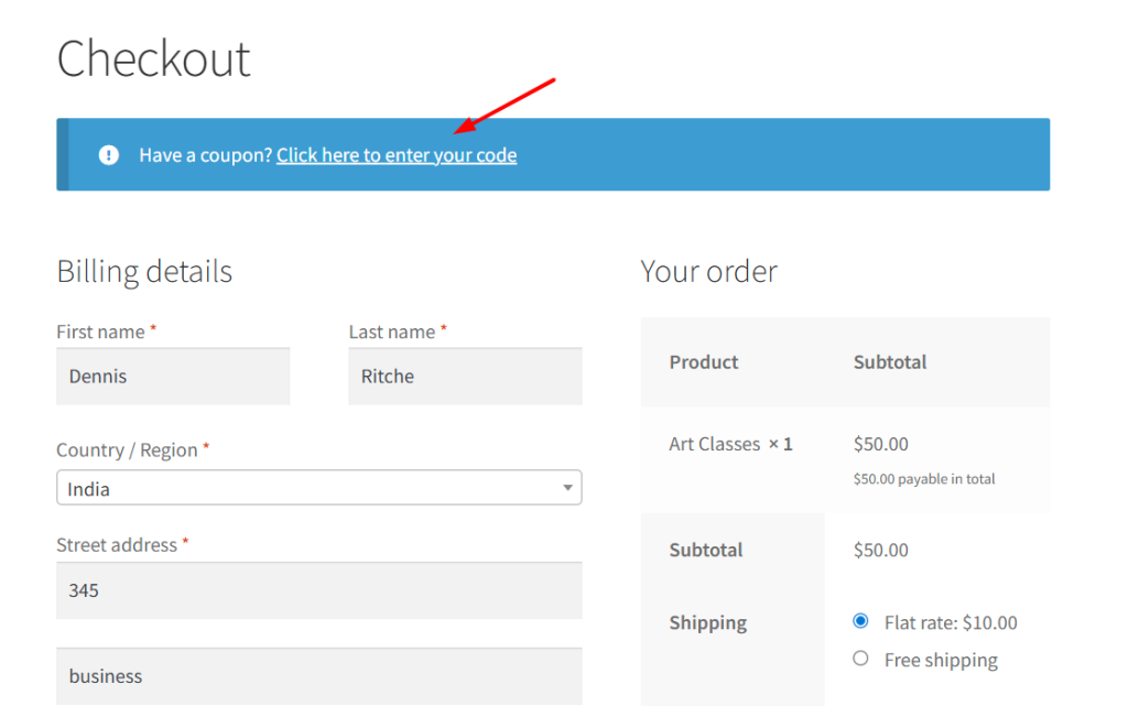 How to Move WooCommerce Coupon Form Inside the Order Items Table on Checkout Page? 1 How to Move WooCommerce Coupon Form Inside the Order Items Table on Checkout Page? - Tyche Softwares