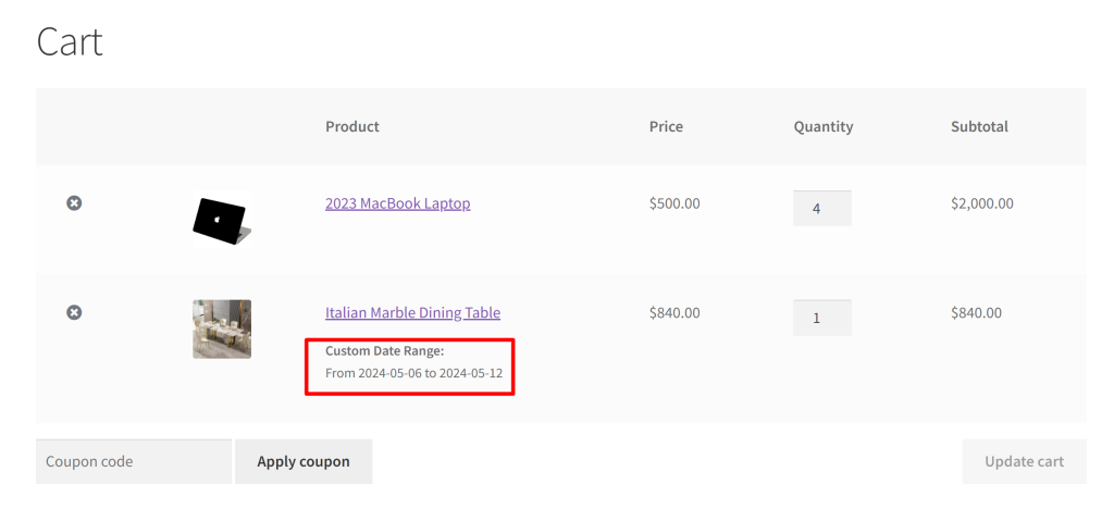 How to Add a Custom Date Range Input Field To WooCommerce Product Page? - Tyche Softwares