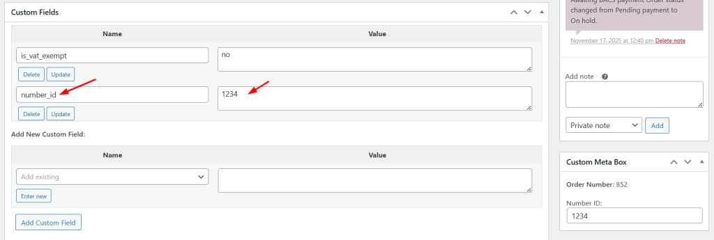 How to Add a Custom Metabox to WooCommerce Order Edit Page?(HPOS-Compatible) 2 How to Add a Custom Metabox to WooCommerce Order Edit Page?(HPOS-Compatible) - Tyche Softwares