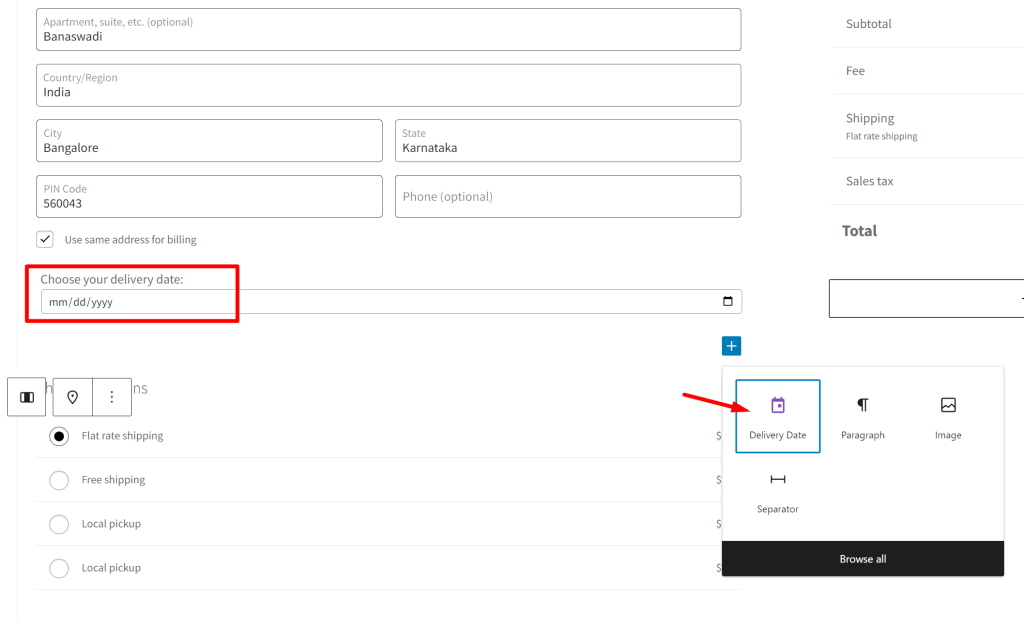 How to Add Date Field in WooCommerce Checkout Blocks? - Tyche Softwares