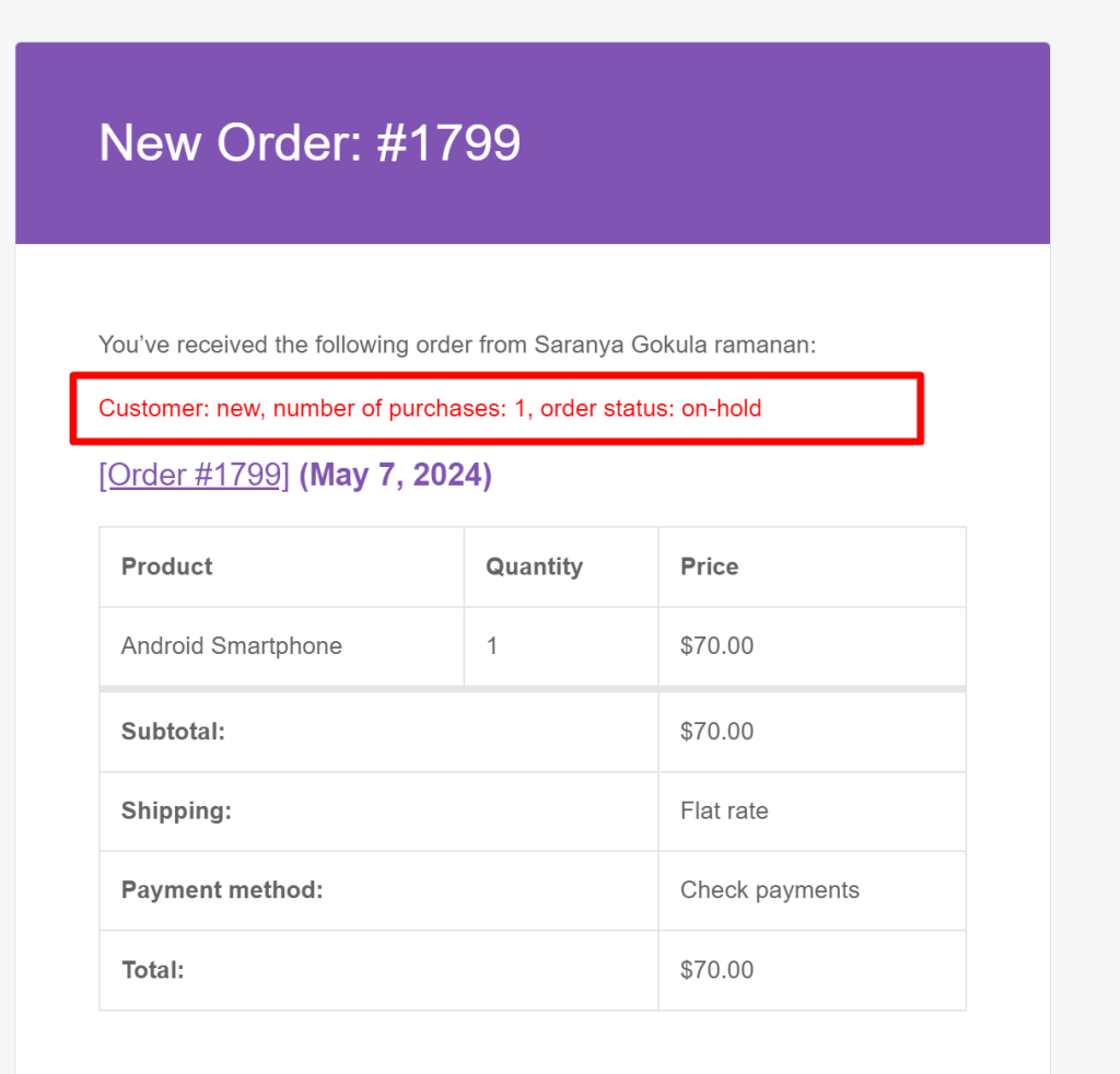 How to Display Customer Order Status Details in Admin New Order Emails in WooCommerce? - Tyche Softwares