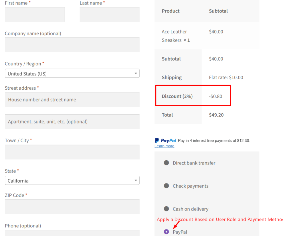 How to Apply a Discount Based on User Role and Payment Method in WooCommerce ? - Tyche Softwares