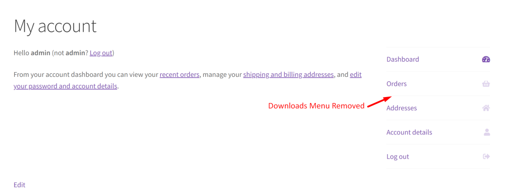 How to Remove Downloads from My Account Page Menu in WooCommerce? - Tyche Softwares