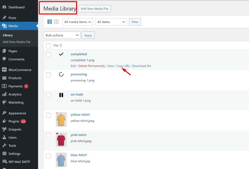 WordPress Media Library