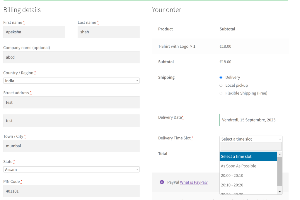 How to add a delivery date field via plugin