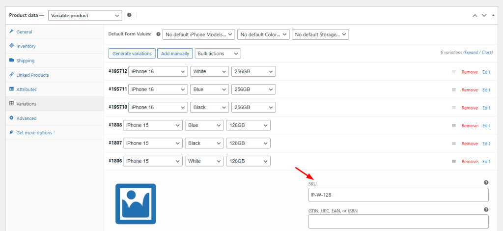 How to Display Selected Product Variation SKU on WooCommerce Product Pages ? - Tyche Softwares