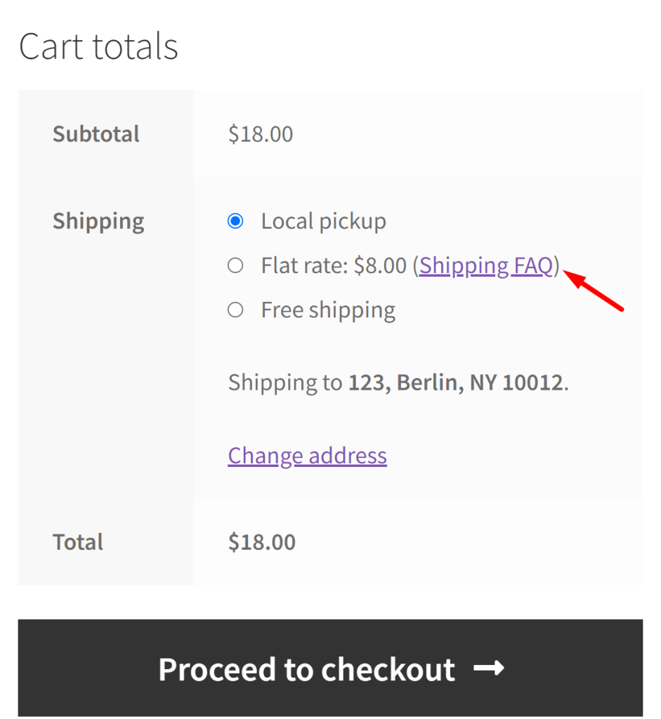 How to Add Hyperlink to Shipping Method Label