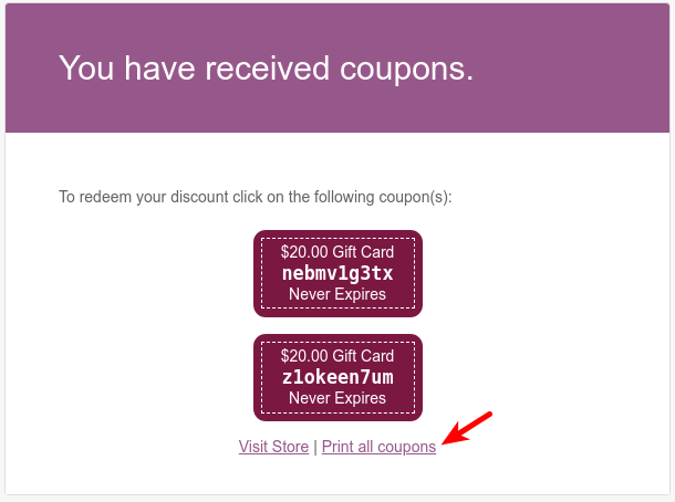 How to Print Coupons - WooCommerce